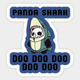 Panda Shark 2 Sticker